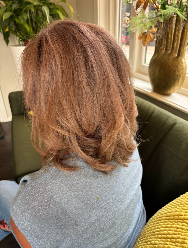 Warme herfstkleur in het haar bij Natasja's Hairstudio